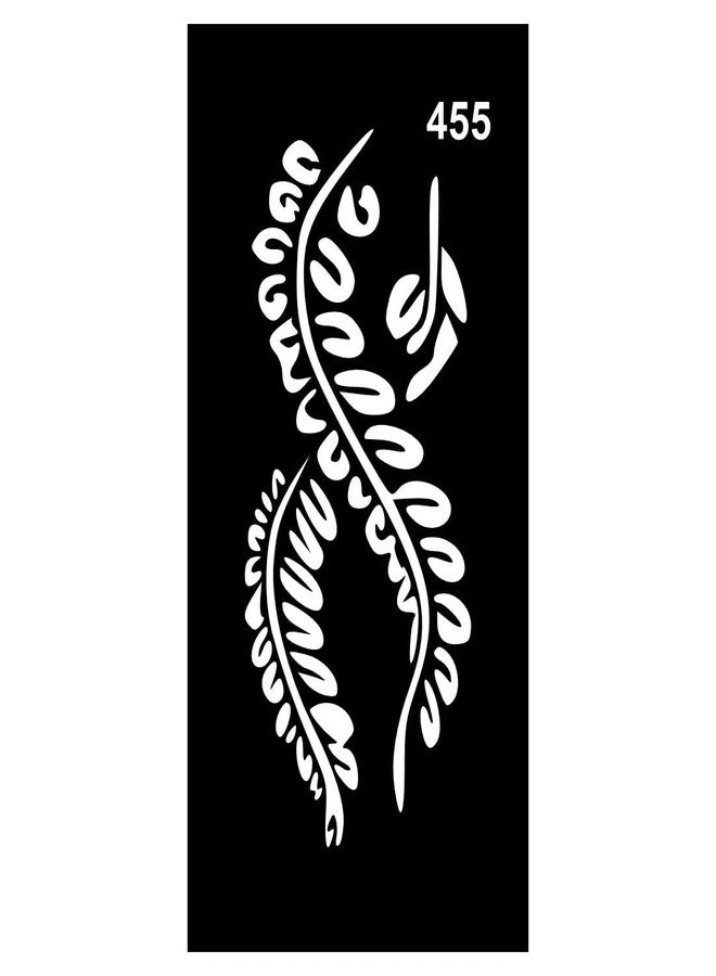 ORDERSHOCK Nature-Inspired Mehndi Stencil Sticker Set with Elegant Details for Kids & Adults Both Sticker - Image 1